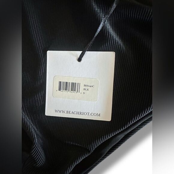 BEACH RIOT NWT Celine Cutout One-Shoulder One-Piece Swimsuit Black Small - Picture 11 of 12